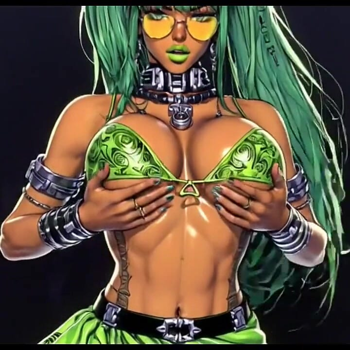 Seksi müzik videosu, ai animasyon