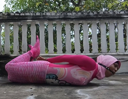Swimsuit Mermaid Bondage Outdoor