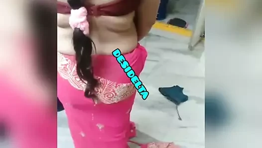 Desi bhabi soyunma kapalı ona saree için koca