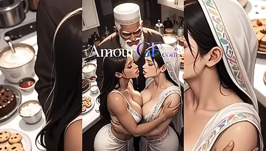 Yaşlı yaraklar sikişiyor +19 kız sert çizgi film öpüşüyor, derin amcık sikişi, dağınık boşalma