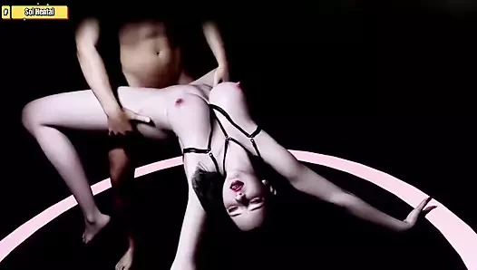 Hentai 3d - sahnede sert lanet