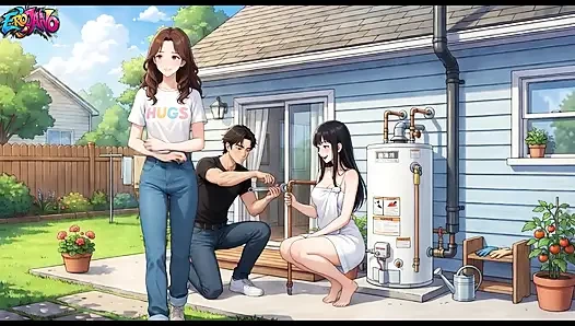 Kız Arkadaşımın Kız Kardeşiyle (19) Hentai Anime Izlerken Onunla Yattım