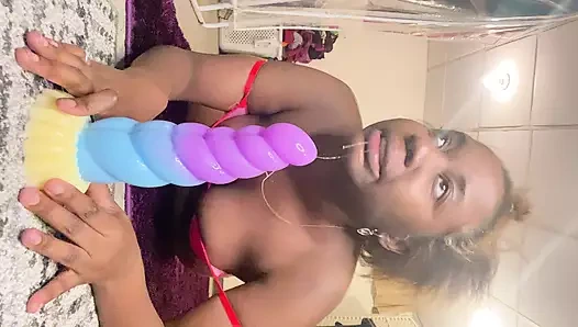 Blowjob Tutorial? Teaching My Self How To Suck A Big Dick Penis Cock For My Husband VLOG