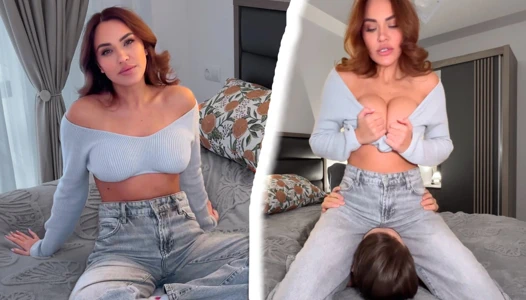 Üvey kız kardeşini kırık bir araba için sikiyor