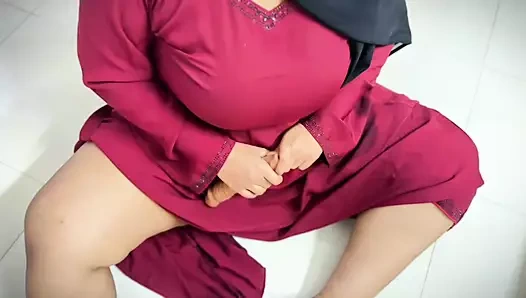POV: Egyptian Muslim Chubby Stepmom in Burkha Enjoys Romantic Rainy Night with a Big Dick, when she was supper hot