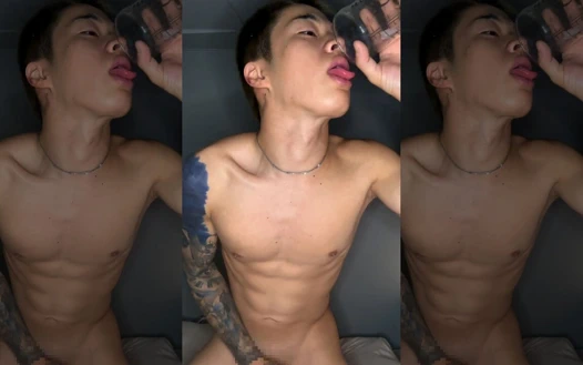 Boy Tastes His Own Cum