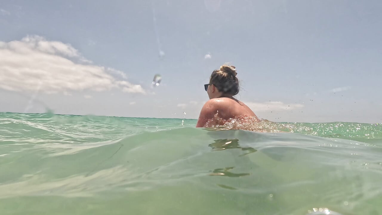 Naked Paradise -Underwater play with naked girl