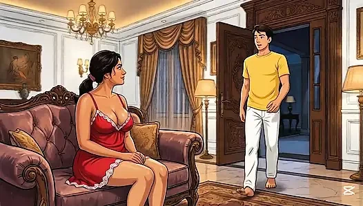 Atractiva escena de amor en pareja (generada por ia)