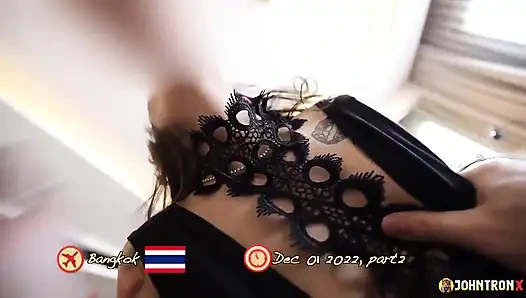 Johntronx - mükemmel siyah iç çamaşırlı mükemmel Asyalı bebek sikiliyor