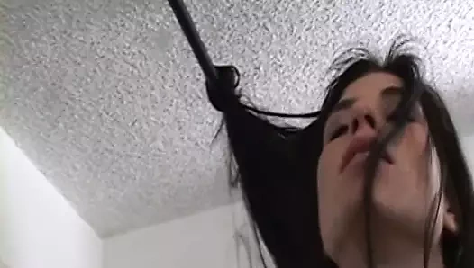 Genç civciv gets ona kedi yaladı tarafından seks büyük redhead