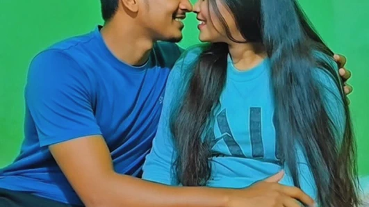 Kuzey Hindistan'dan tam gırtlağına kadar sakso çeken çift