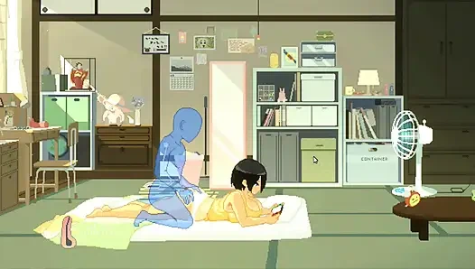 Hentai oyunu - büyük memeli kadının kırsalda vahşi yaz seksi