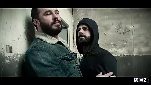 Erkekler - Will Braun yarağını götüne sokmadan önce boğazını Hector de Silva'nın yarağıyla dolduruyor