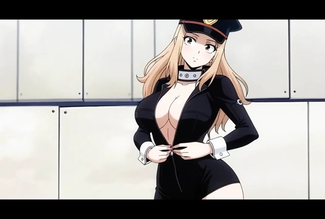 Sensual moments of anime girls in suggestive scenes