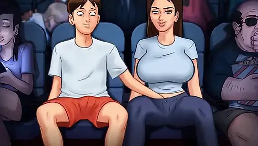 Yaz mevsimi efsanesi: üvey erkek kardeş sinemada üvey kız kardeşini parmaklıyor