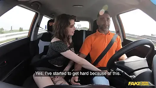 Fake Driving School - Eden Ivy трахается за скидку на ее тест по вождению
