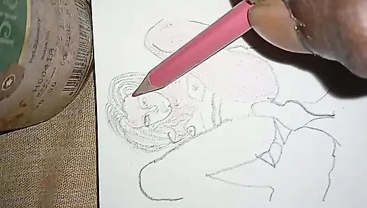 Gerçek kız kardeşim sikişiyor çizim sanatı Hintli ateşli kız kardeş