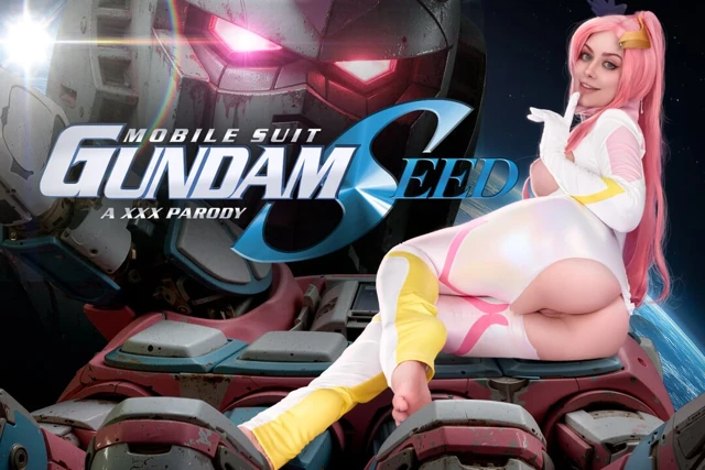 Vrcosplayx jewelz blu mobil takım elbiseli lacus clyne gundam seed sana çok susamış