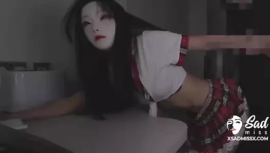 Asyalı mega kaltak çamurlu Çinli bir kadın tarafından döllenme için hazırlanıyor!