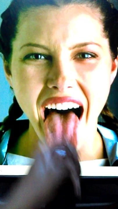 Jessica biel - cum haraç(dilinin her yerinde)