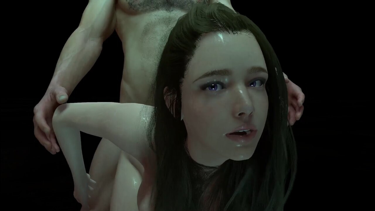 Sevimli esmer kız, anal ayakta ellerini geri çekerek seviyor : 3d porno