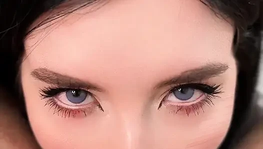 Beautiful Secretary Sucks and Passionately Fucks Her Boss Until He Cums on His Face POV