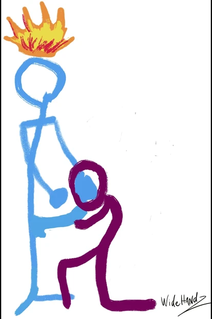 Фигура-палка делает минет от WideHandz