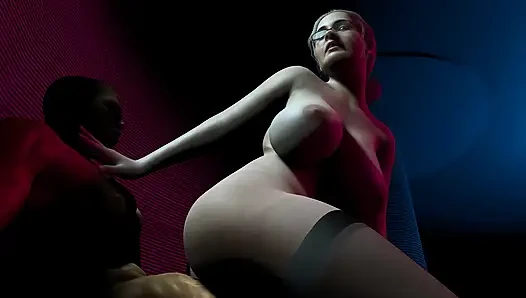 Slutty Cougar Rides a Mean Cock in a Club
