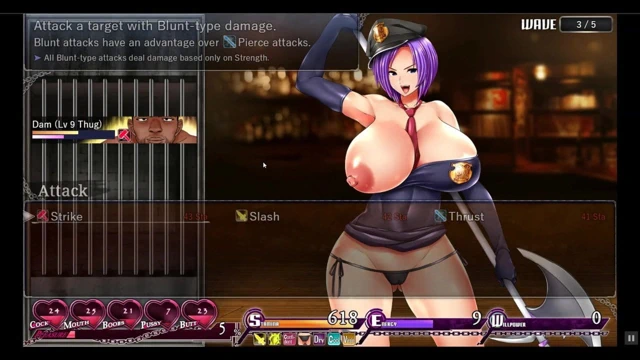 Karryn'in hapishane rpg hentai oyunu ep.4 müdürün ilk handjob