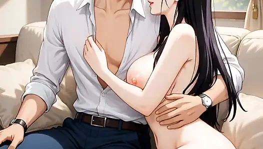 Üvey anne üvey oğlunun aç öpücüğüne teslim oluyor