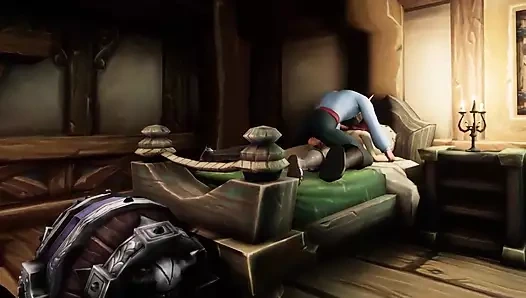 Gardiyan kızı barakalarında sikiyor - warcraft porno parodi kısa klip