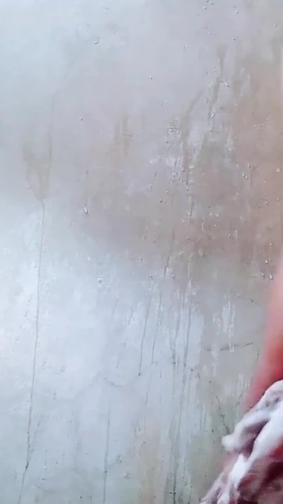 I was taking a shower and my gets in the shower with me, he fucks my pussy and makes me cum on my tits | Clip 1
