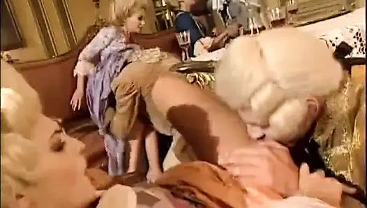 Orta çağdan kalma çifte sikiş anal grup seks partisi