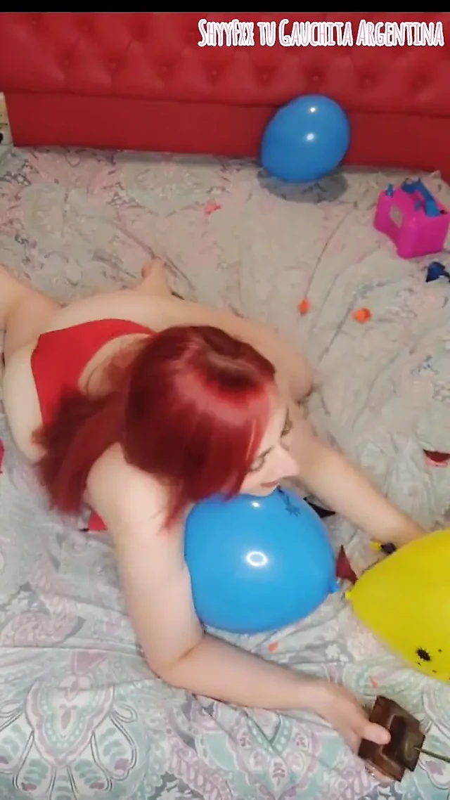 Yoğun balon fetişi!! Favori Arjantin Looner'ınız