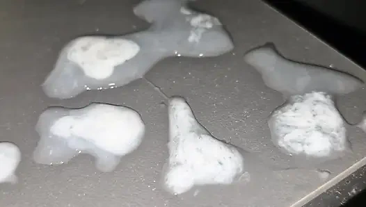 Glory Hole'a Boşal, Büyük Erkekler Tuvalet Duvarlarına Kremli Pie Püskürtüyor, Git Yala