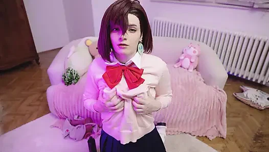 Dandadan Momo Ayase hayalet yarakla sikiliyor