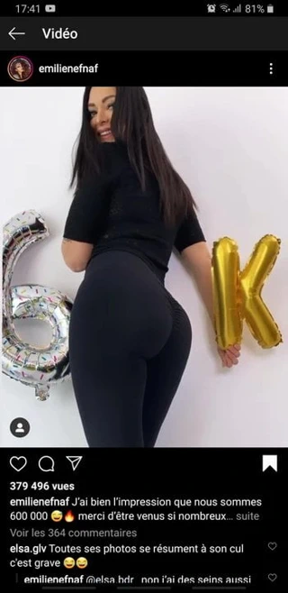 Emilie Nef Naf et son gros cul