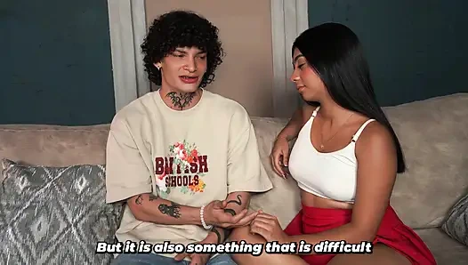 My boyfriend and my stepmother really know how to explain sex! - We ended up in a delicious threesome