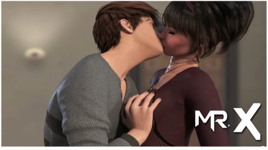 Şehvet salgını = göğüsler tarafından yakalandı ve #6'yı öptü