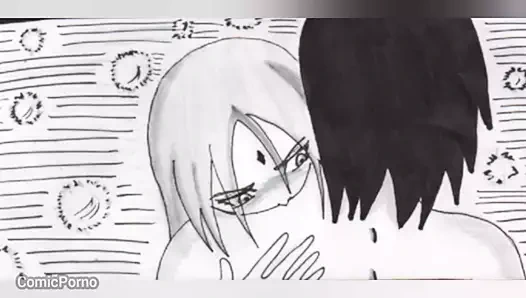 seninle sevişmek ve tatlı göğüslerine dokunmak istiyorum - komik sasusaku