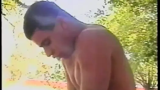 Hot young gay guys suck dick and fuck each other outdoors