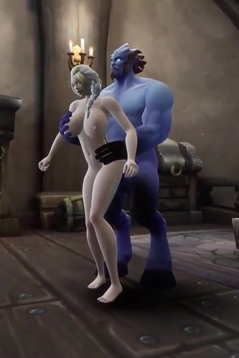 Sarışın cadı büyük mavi yarağı alıyor - warcraft parodisi