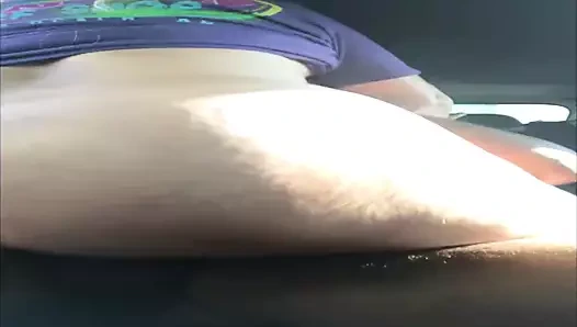 kalın sarışın pawg alır creampied süre sürme bbc içinde backse