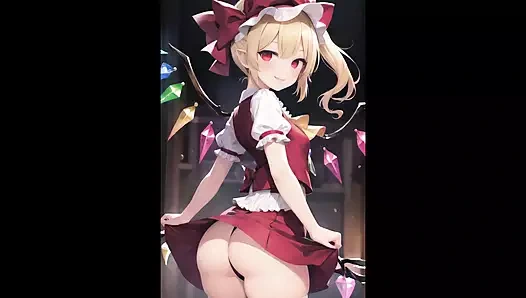Hentai anime art touhou kızı