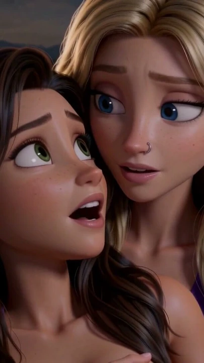Nora Comforts Elara - 3D Animasyonlu Lezbiyen Romantizm | Klip 2