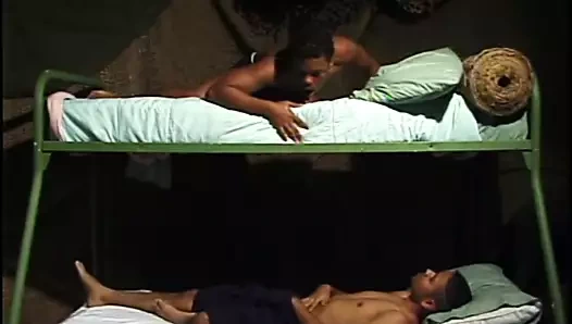 Interracial twink duo have oral sex then jerk off together