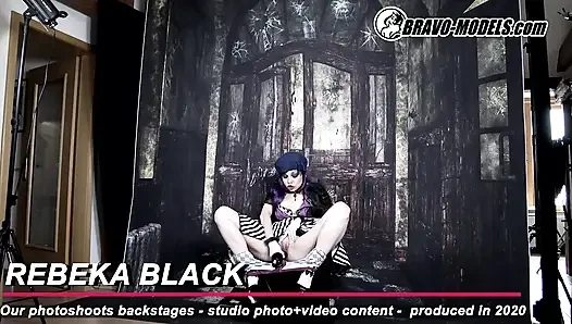 386-sahne arkası fotoğraf çekimi Rebeka Black - yetişkin