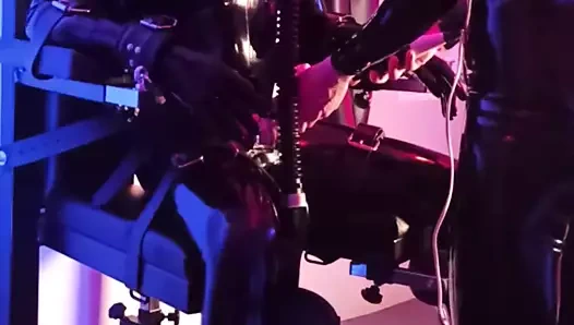 Kenar, boşalma kontrolü, bağlı lastik adam için elektro