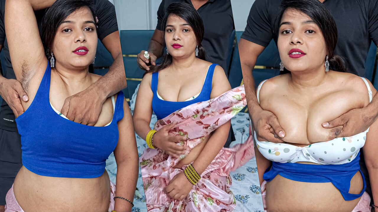 Chachi ki Chuchi pakdi- Chachi gets Horny after Thai massage by Bhatija- Chachi ne chatvai hairy chut- Full hindi Viral Video