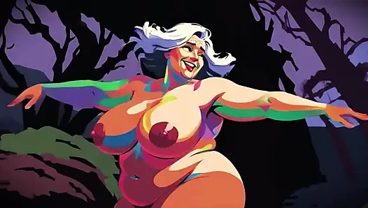 Ai yumuşak vücutlar göğüsleri sallanıyor